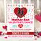 Editable Mother Son Valentine's Dance Ticket and Flyer Bundle Template